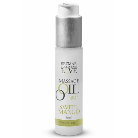 Huile de massage comestible mangue 50ml 