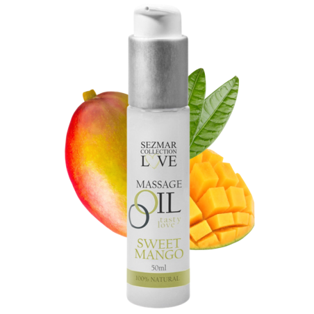 Huile de massage comestible mangue 50ml 