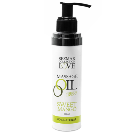 Huile de massage comestible mangue 100ml 100% naturelle 